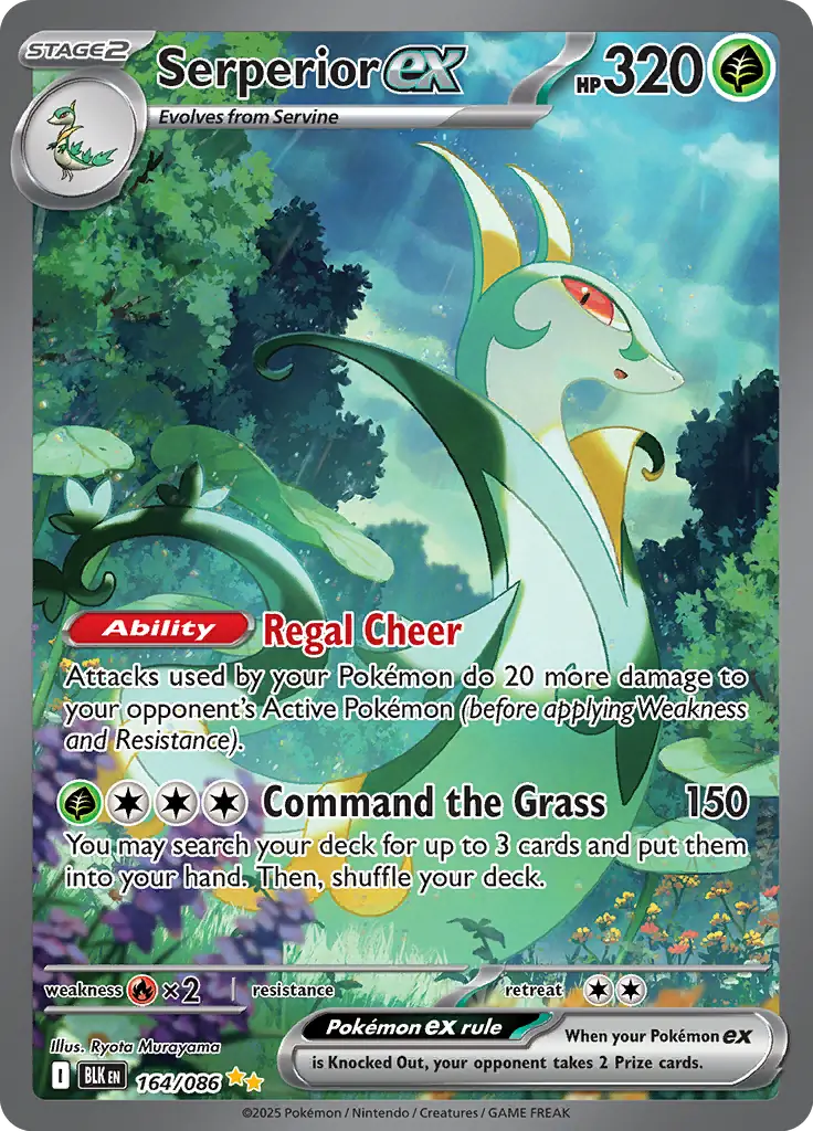 Pokemon Black Bolt Serperior #164