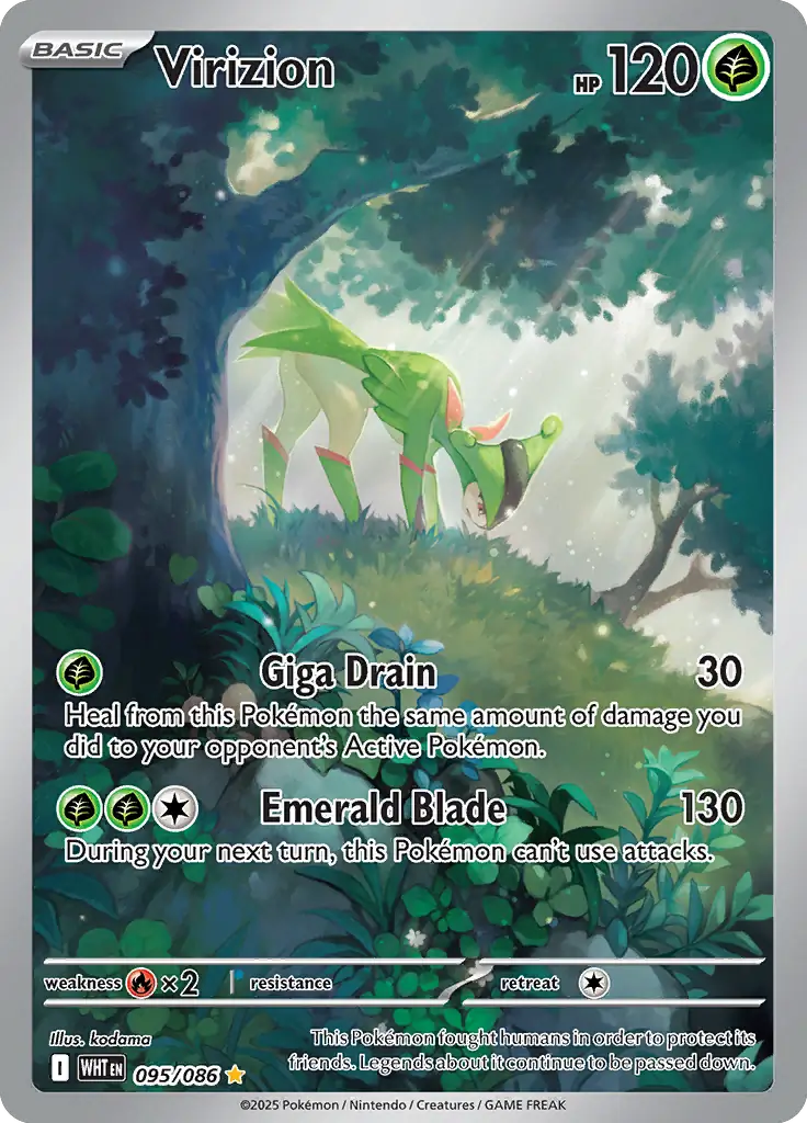 Pokemon White Flare Virizion #095