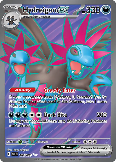 Pokemon White Flare Hydreigon #161