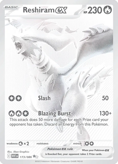 Pokemon White Flare Reshiram #173