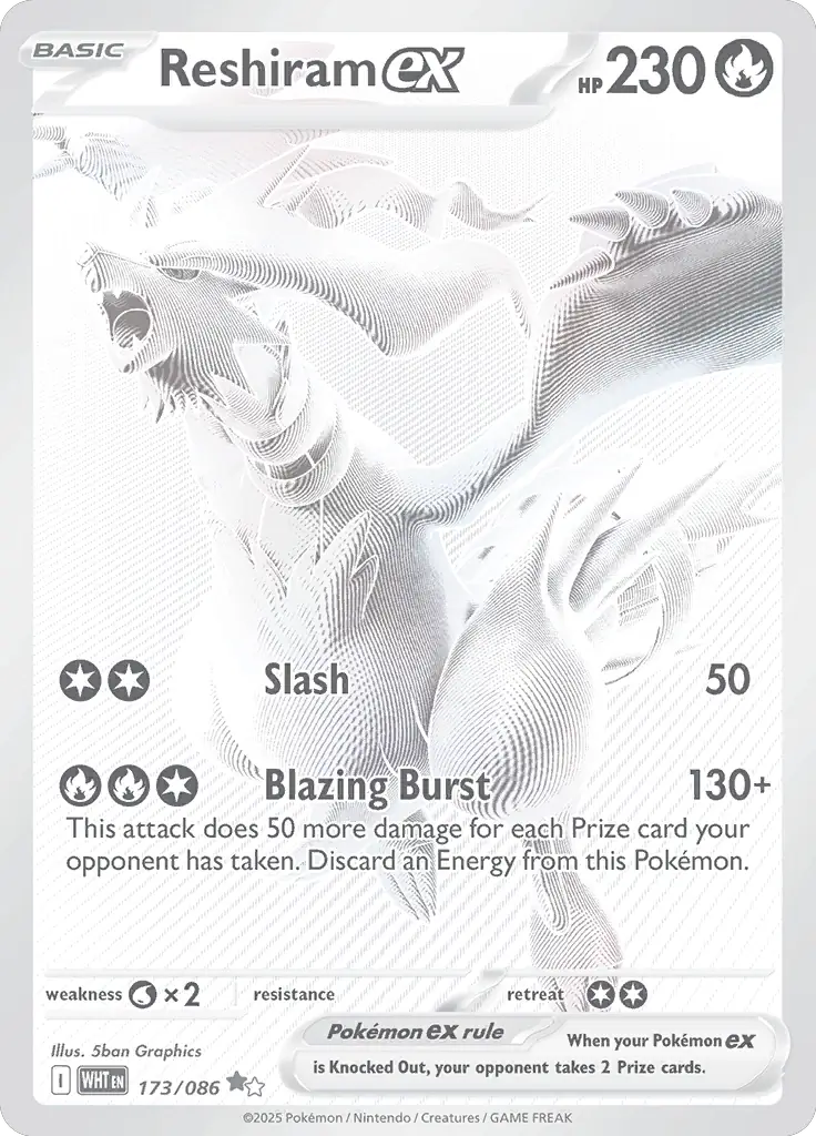 Pokemon White Flare Reshiram #173
