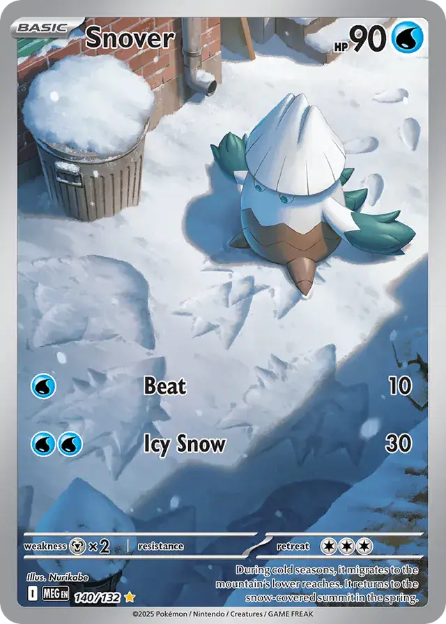 Pokemon Mega Evolution Snover #140