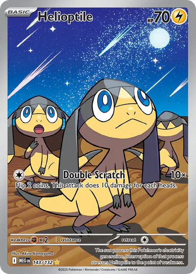 Pokemon Mega Evolution Helioptile #143