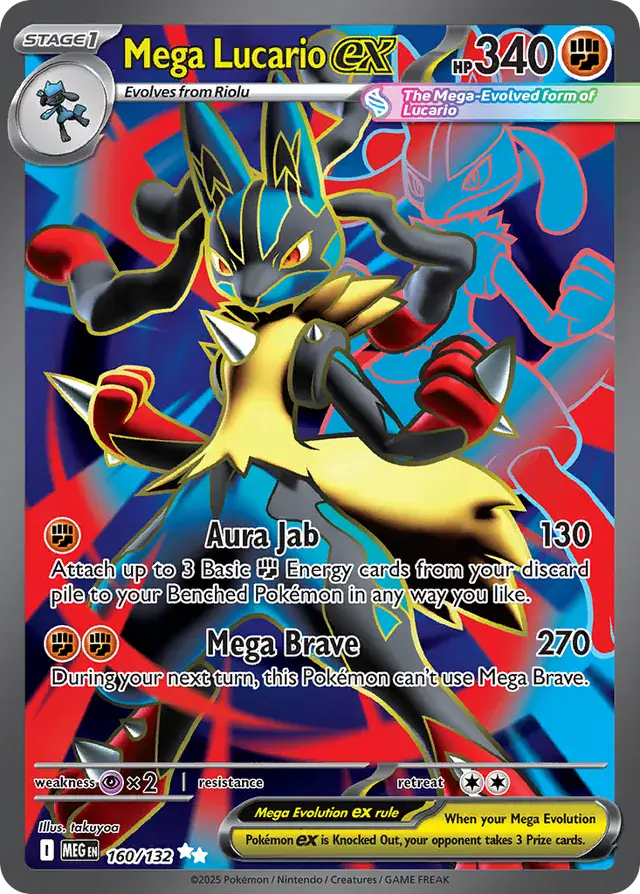 Pokemon Mega Evolution Mega Lucario #160