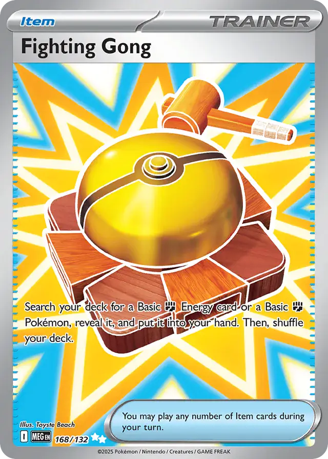 Pokemon Mega Evolution Fighting Gong #168