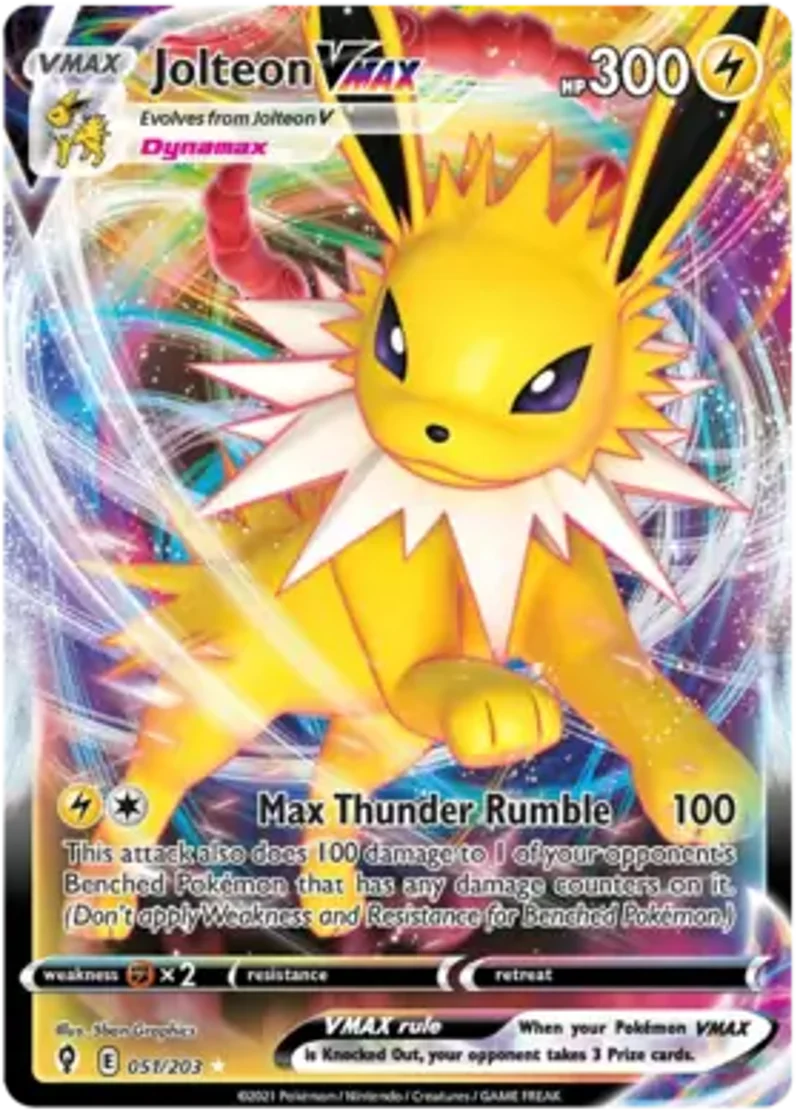 Pokemon Evolving Skies Jolteon VMAX #051