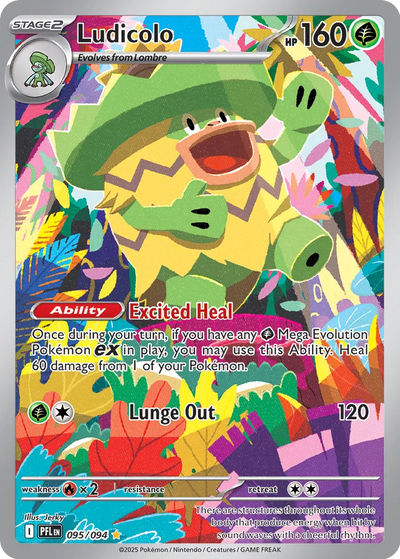 Pokemon Phantasmal Flames Ludicolo #095