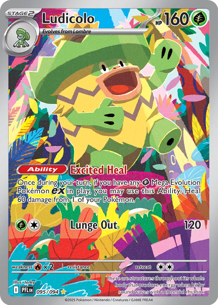 Pokemon Phantasmal Flames Ludicolo #095