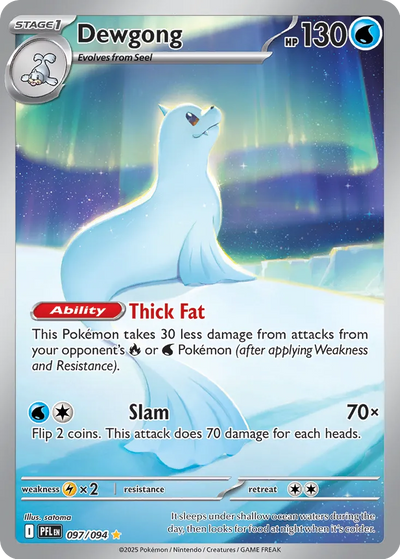 Pokemon Phantasmal Flames Dewgong #097