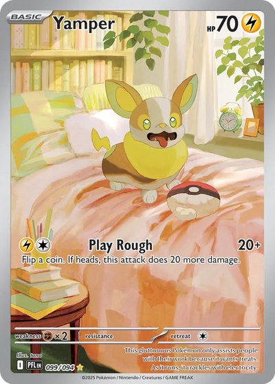Pokemon Phantasmal Flames Yamper #099