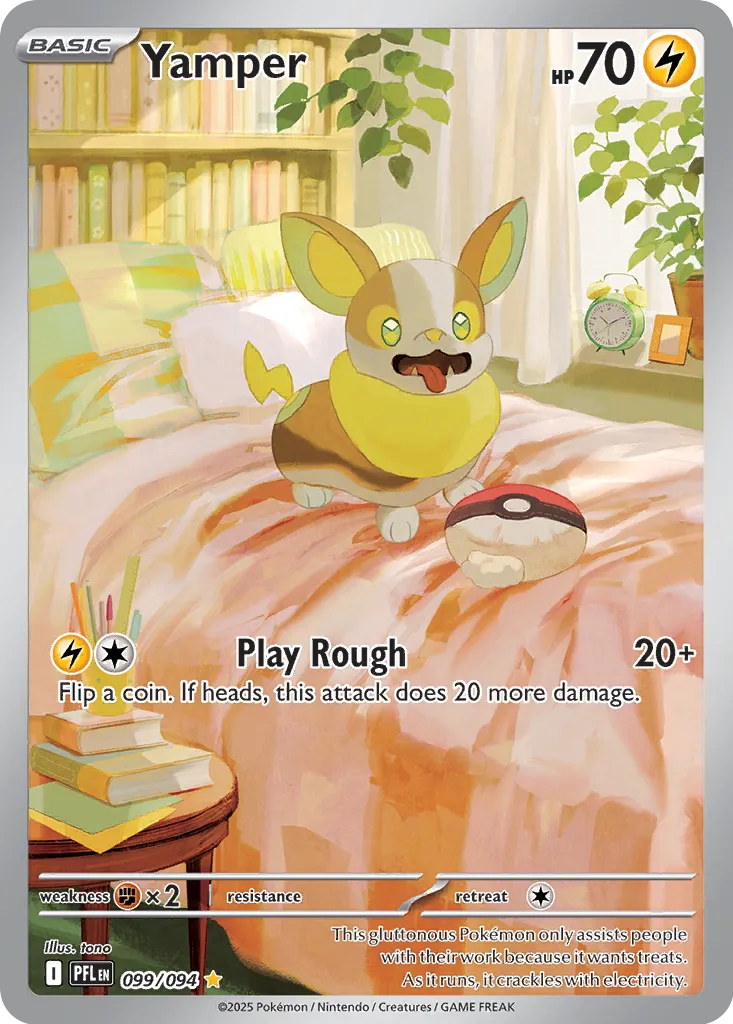 Pokemon Phantasmal Flames Yamper #099