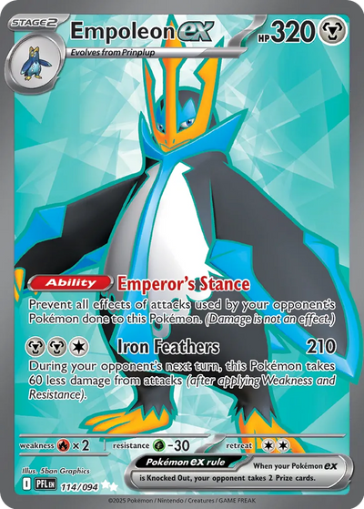 Pokemon Phantasmal Flames Empoleon #114