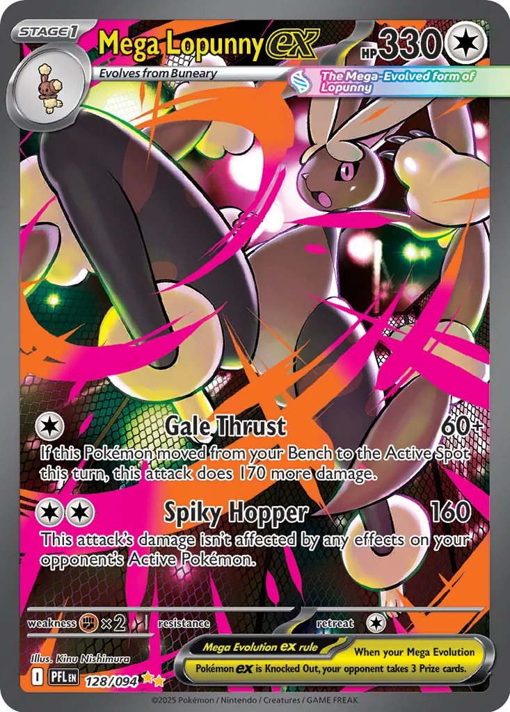Pokemon Phantasmal Flames Mega Lopunny #128