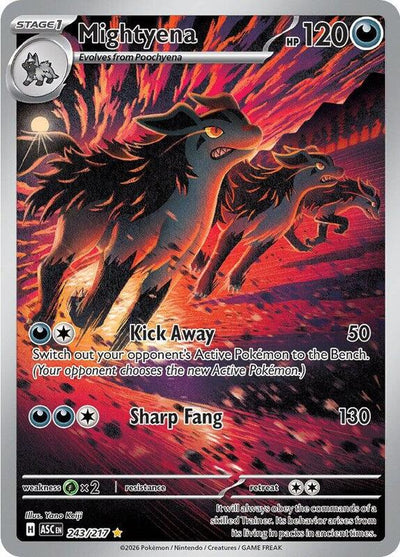 Pokemon Ascended Heroes Mightyena #243