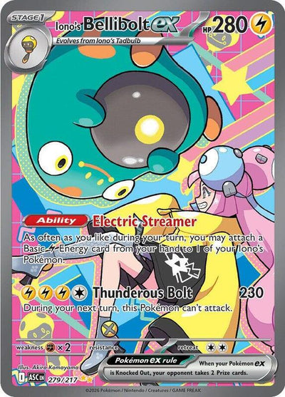 Pokemon Ascended Heroes Iono's Bellibolt #279