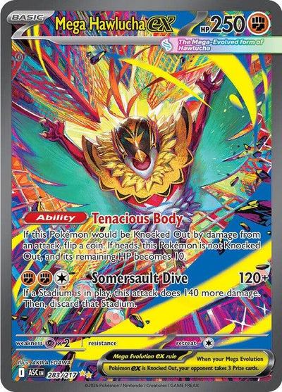 Pokemon Ascended Heroes Mega Hawlucha #283