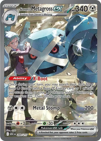 Pokemon Ascended Heroes Steven's Metagross #289