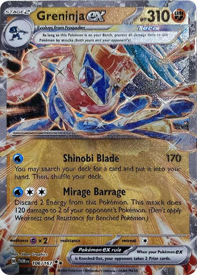 Pokemon Miscellaneous Promos Greninja ex GameStop Metal Card #106