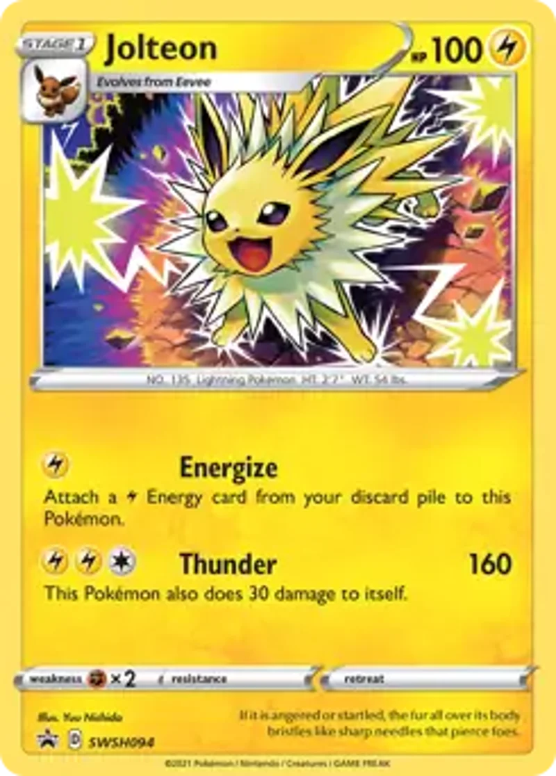 Pokemon Sword & Shield Promo Jolteon #SWSH094