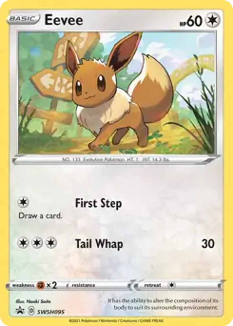 Pokemon Sword & Shield Promo Eevee #SWSH095