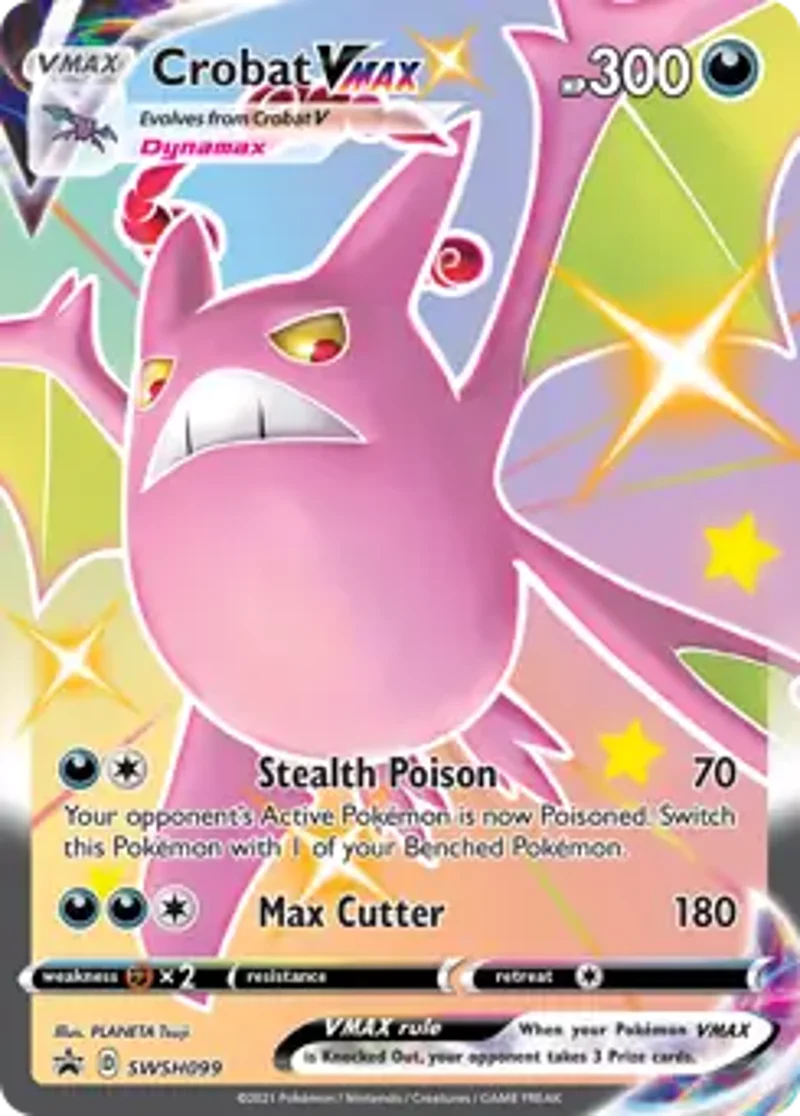 Pokemon Sword & Shield Promo Crobat VMAX #SWSH099