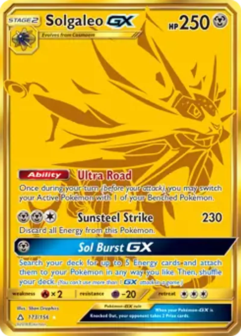 Pokemon Ultra Prism Solgaleo GX #173
