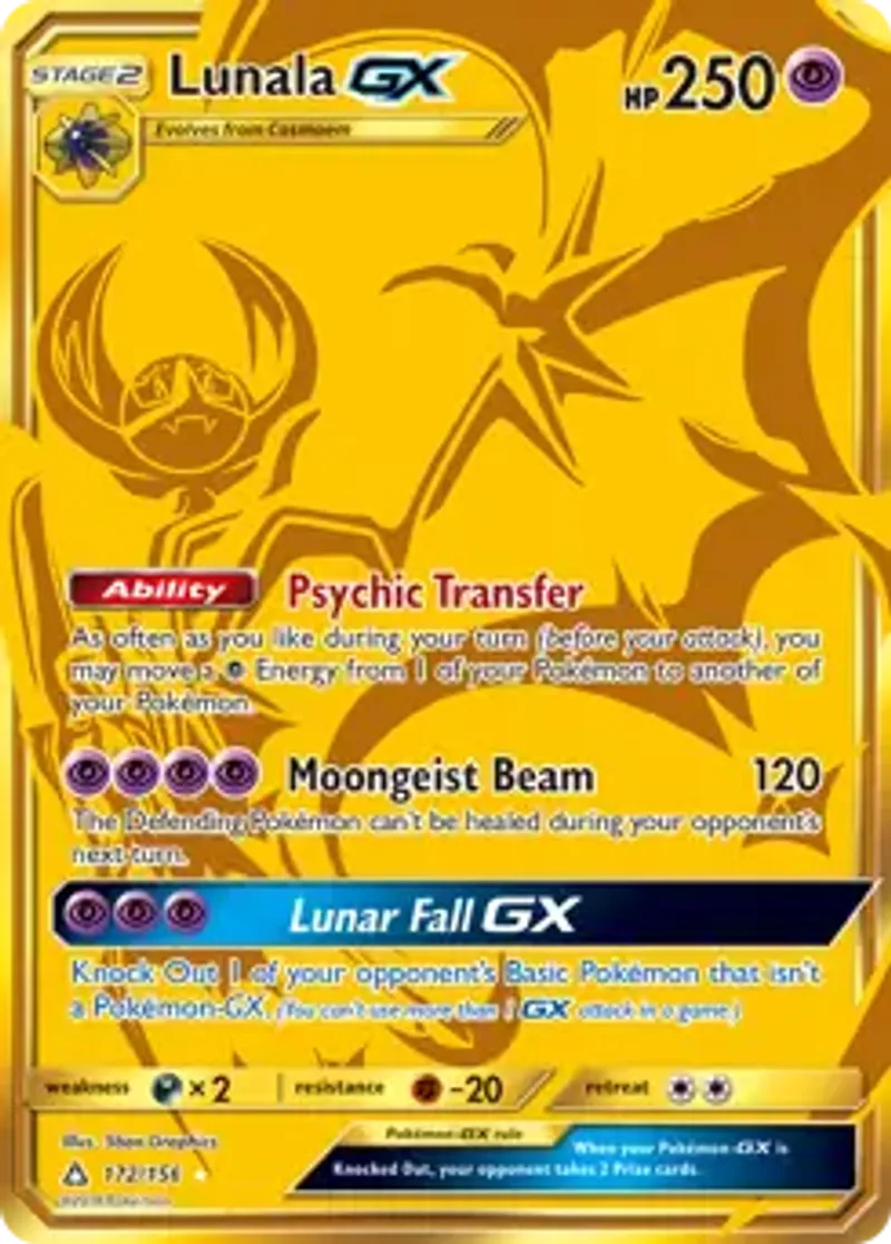 Pokemon Ultra Prism Lunala GX #172