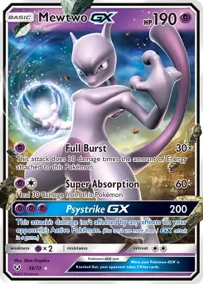 Pokemon Shining Legends Mewtwo GX #39
