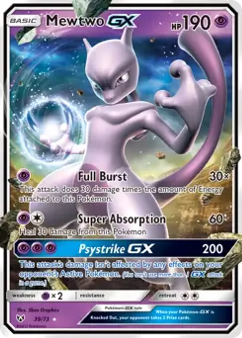 Pokemon Shining Legends Mewtwo GX #39