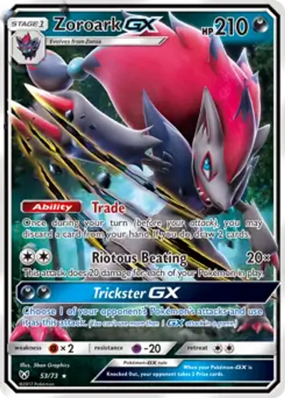 Pokemon Shining Legends Zoroark GX #53