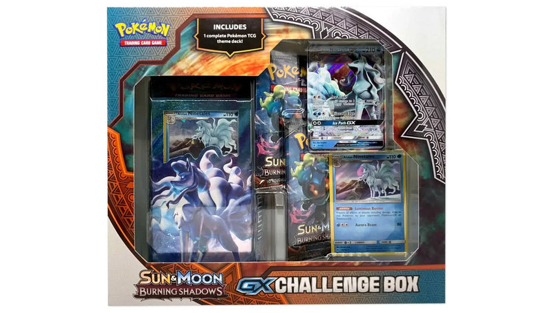 Pokemon Burning Shadows Alolan Ninetales GX Challenge Box