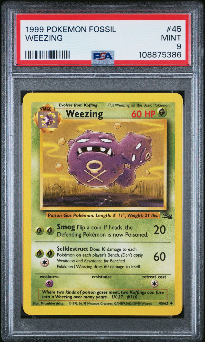 #45 WEEZING PSA 9