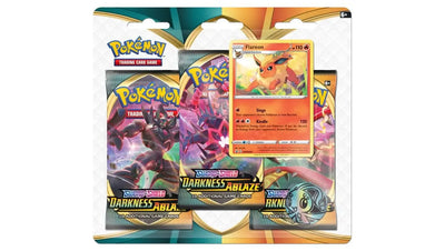 Pokemon Darkness Ablaze 3 Pack Blister Flareon
