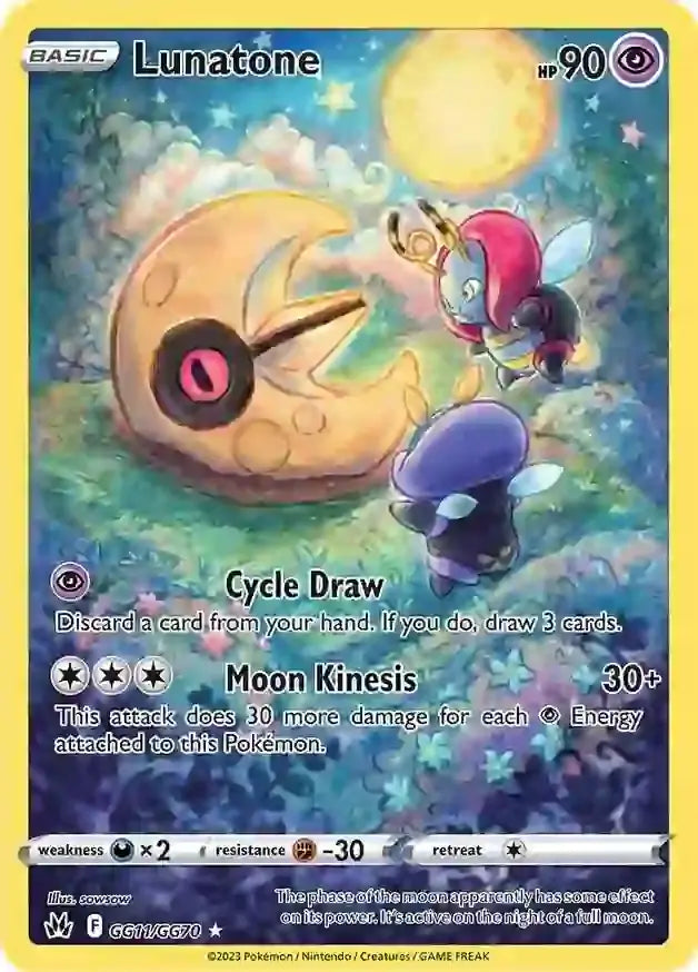 Pokemon Crown Zenith Lunatone #GG11
