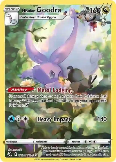 Pokemon Crown Zenith Hisuian Goodra #GG21