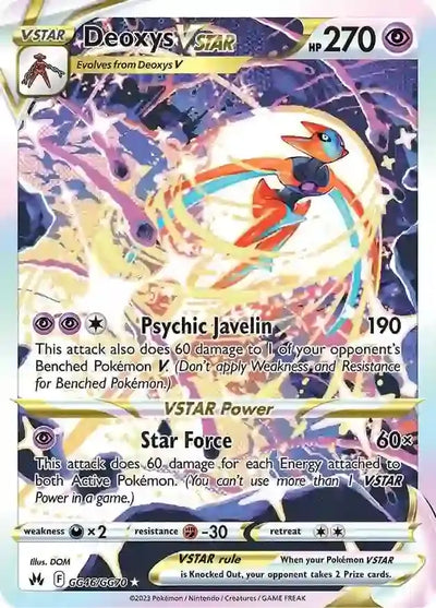 Pokemon Crown Zenith Deoxys VSTAR #GG46
