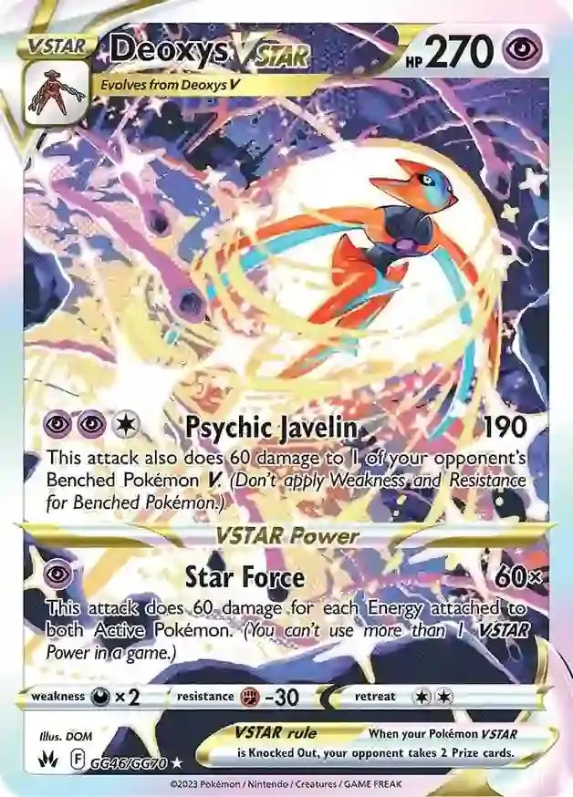 Pokemon Crown Zenith Deoxys VSTAR #GG46