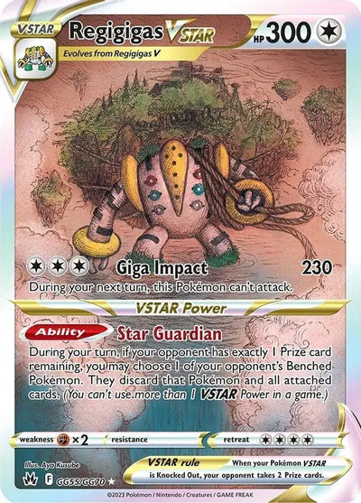 Pokemon Crown Zenith Regigigas VSTAR #GG55