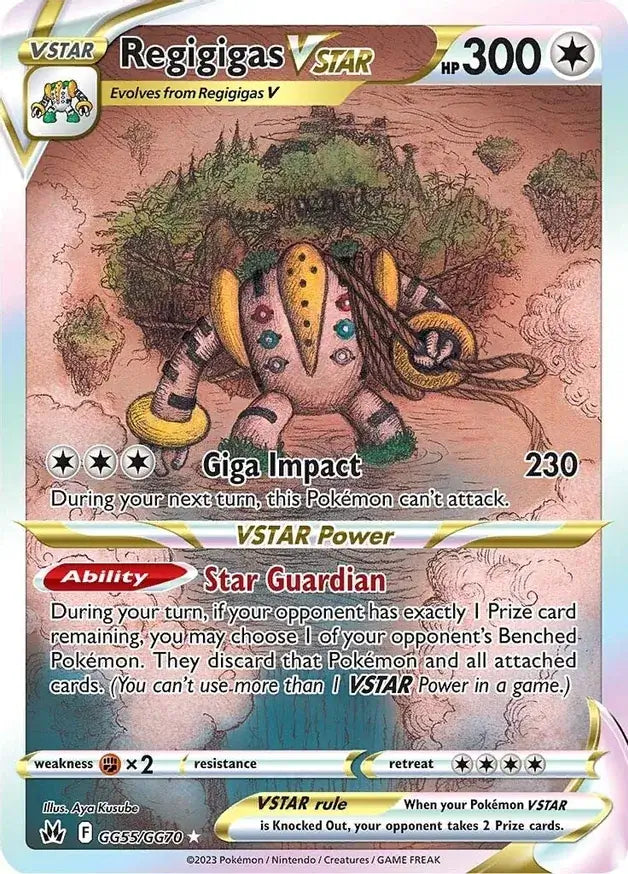 Pokemon Crown Zenith Regigigas VSTAR #GG55