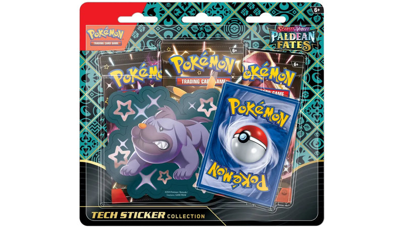 Pokemon Paldean Fates Tech Sticker Collection Maschiff