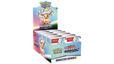 Pokemon Prismatic Evolutions Booster Bundle Display
