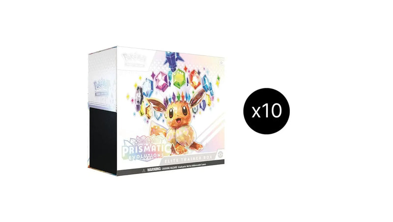 Pokemon Prismatic Evolutions Elite Trainer Box Case