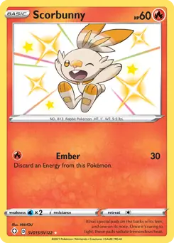 Pokemon Shining Fates Scorbunny #SV015