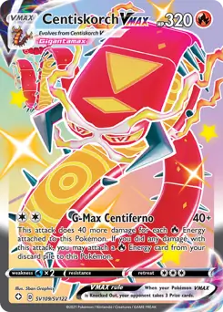 Pokemon Shining Fates Centiskorch VMAX #SV109