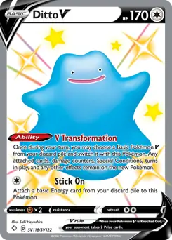 Pokemon Shining Fates Ditto V #SV118
