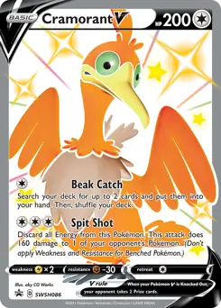 Pokemon Sword & Shield Promo Cramorant V #SWSH086