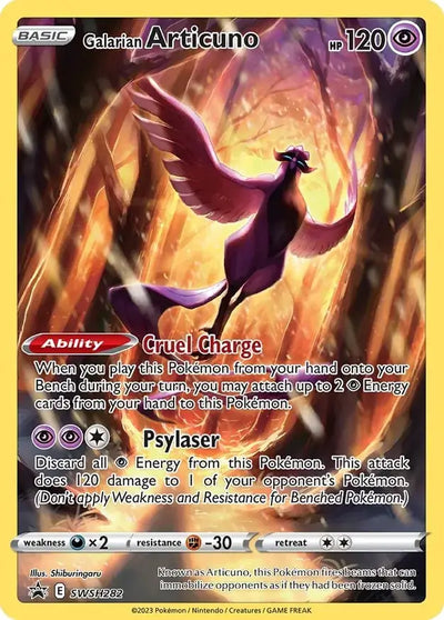 Pokemon Sword & Shield Promo Galarian Articuno #SWSH282
