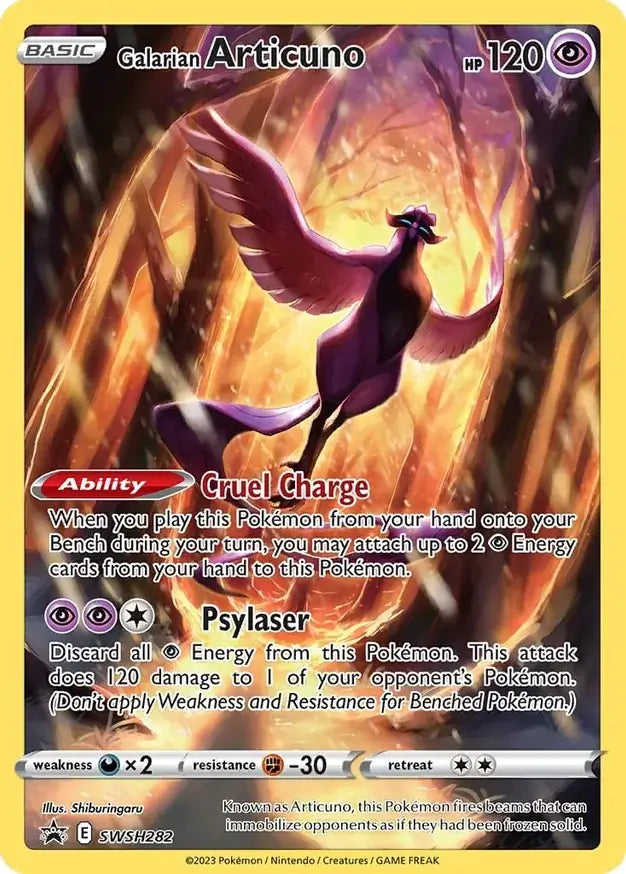 Pokemon Sword & Shield Promo Galarian Articuno #SWSH282