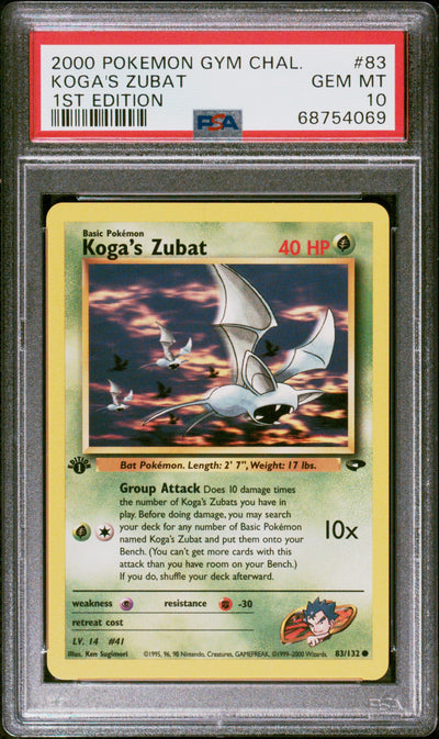 #83 KOGA'S ZUBAT PSA 10