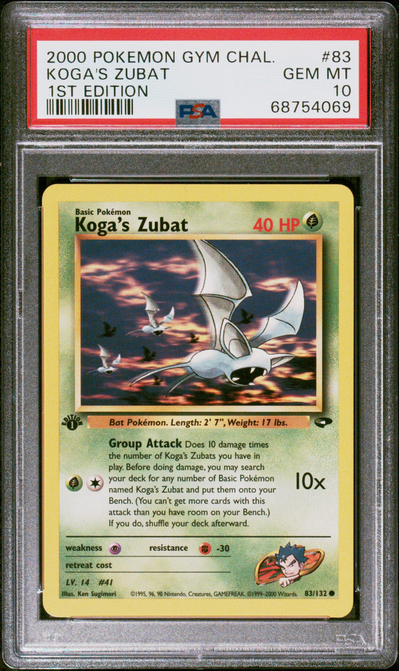 #83 KOGA'S ZUBAT PSA 10